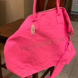 Hot pink duffel